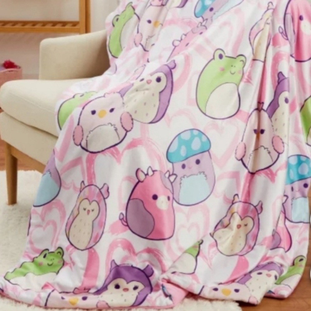 💖🌸Squishmallows Snuggle Throw Blanket